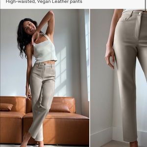 Aritzia Melina Wilfred Vegan Leather Pants